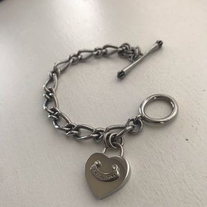 Juicy Couture Silver Charm Bracelet EUC
